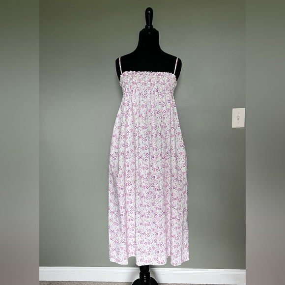 WAYF Nella midi shift dress size S floral spaghetti straps cottagecore pockets - Picture 5 of 12